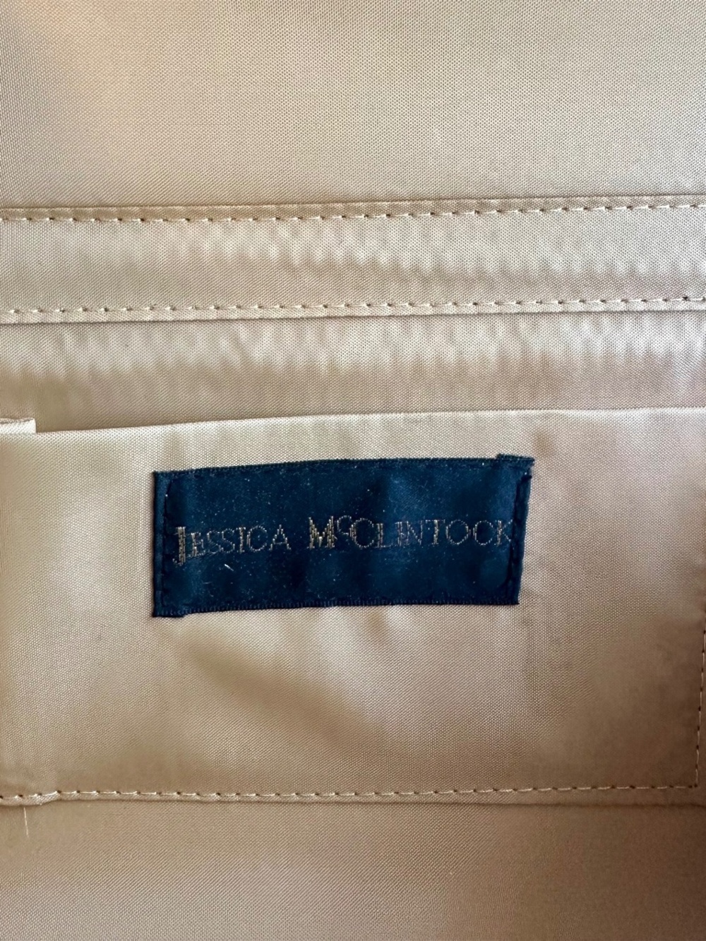 Jessica McClintock Gold Sequin Small Evening Bag - Picture 10 of 10